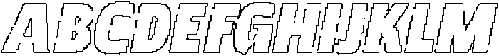 Chulpane Pixel Outline otf (400) Font UPPERCASE