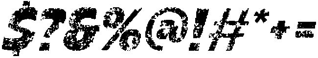 Chulpane Stamp Italic otf (400) Font OTHER CHARS