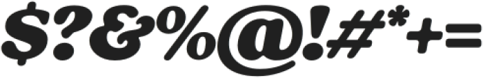 Chunk Black Italic otf (900) Font OTHER CHARS