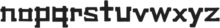 Chunked Regular otf (400) Font LOWERCASE