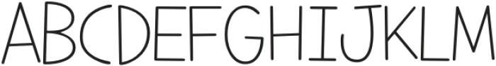 Chunkle light otf (300) Font UPPERCASE