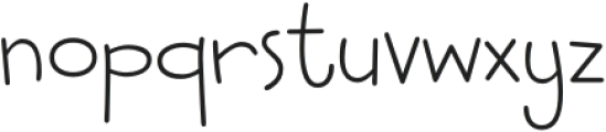 Chunkle light otf (300) Font LOWERCASE