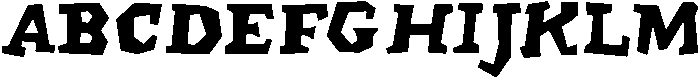 Chunks ttf (400) Font UPPERCASE