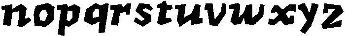 Chunks ttf (400) Font LOWERCASE