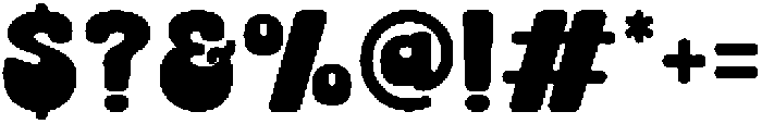 Chunky Angela otf (400) Font OTHER CHARS
