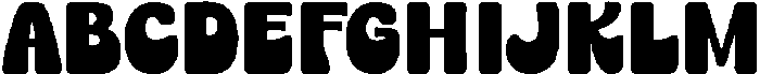 Chunky Angela otf (400) Font UPPERCASE