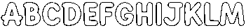 Chunky Honey Regular otf (400) Font UPPERCASE