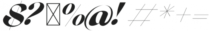 Chunky Italic otf (400) Font OTHER CHARS