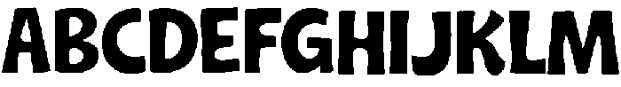 Chunky Joy Regular otf (400) Font UPPERCASE