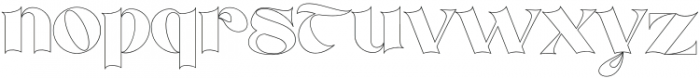 Chunky Outline otf (400) Font LOWERCASE