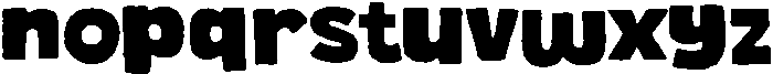 Chunky Popys otf (400) Font LOWERCASE