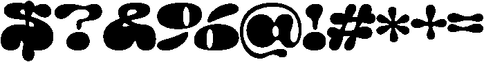 Chunky-Regular otf (400) Font OTHER CHARS