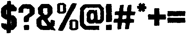 Chunky Regular otf (400) Font OTHER CHARS