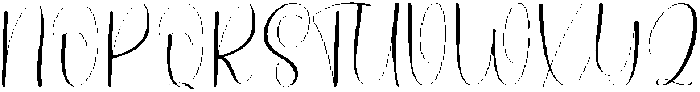 Chunky Scribble Regular otf (400) Font UPPERCASE