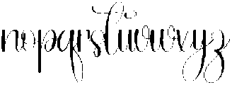 Chunky Scribble Regular otf (400) Font LOWERCASE