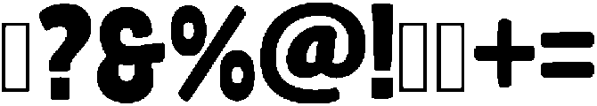 Chunky Smile Regular otf (400) Font OTHER CHARS