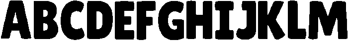 Chunky Smile Regular otf (400) Font UPPERCASE