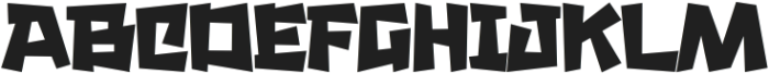 Chunky Toon Regular otf (400) Font UPPERCASE
