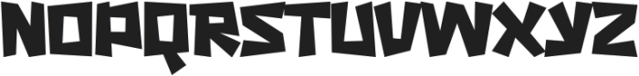 Chunky Toon Regular otf (400) Font UPPERCASE