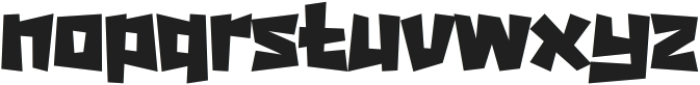 Chunky Toon Regular otf (400) Font LOWERCASE