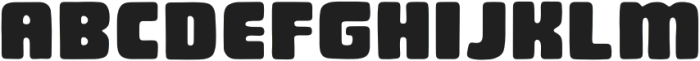 ChunkyBlockCleanBRD Regular otf (400) Font UPPERCASE