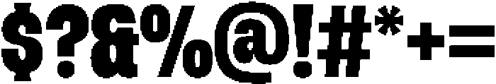 Chuppy Bold otf (700) Font OTHER CHARS