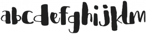 cHocolava Regular otf (400) Font LOWERCASE