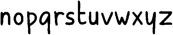 child otf (400) Font LOWERCASE