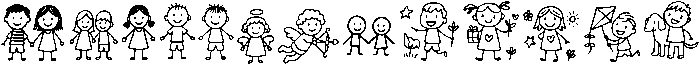 children's scribbles Extra otf (400) Font UPPERCASE