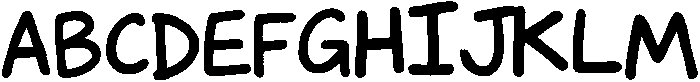 children's scribbles Style 1 otf (400) Font UPPERCASE