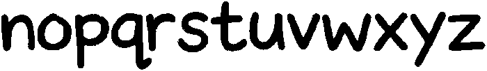 children's scribbles Style 1 otf (400) Font LOWERCASE