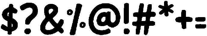 children's scribbles otf (400) Font OTHER CHARS