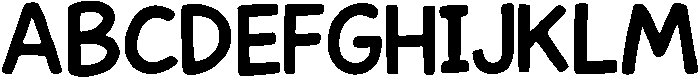 children's scribbles otf (400) Font UPPERCASE