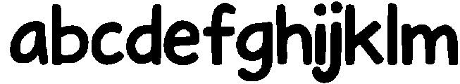 children's scribbles otf (400) FONT