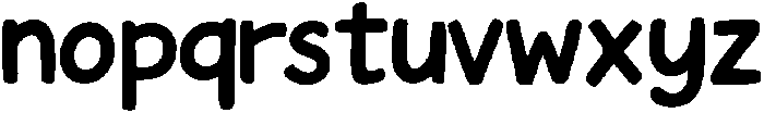 children's scribbles otf (400) Font LOWERCASE