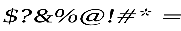 Challenge Extended Italic Font OTHER CHARS