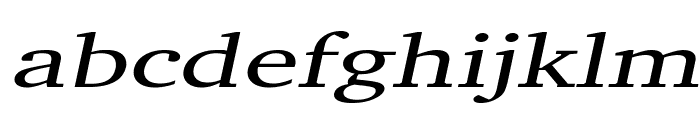 Challenge Extended Italic Font LOWERCASE