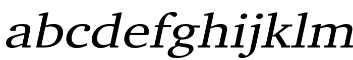 Challenge Wide Italic Font LOWERCASE