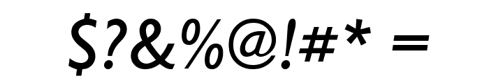 Chantilly-Medium-Italic Font OTHER CHARS