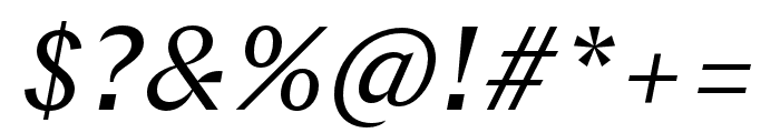 Chap Regular Italic Font OTHER CHARS