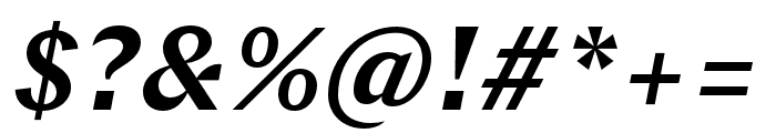Chap Semibold Italic Font OTHER CHARS