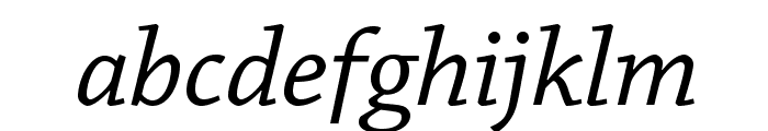ChaparralPro-Italic Font LOWERCASE
