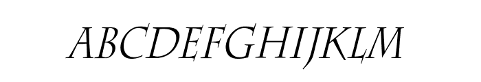 Chaz Thin Italic Font LOWERCASE