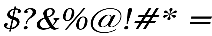 Chelsey Wide Italic Font OTHER CHARS