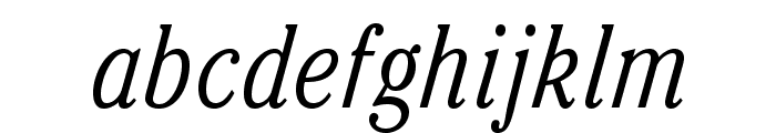 CheltenhamStd-LightCondIt Font LOWERCASE