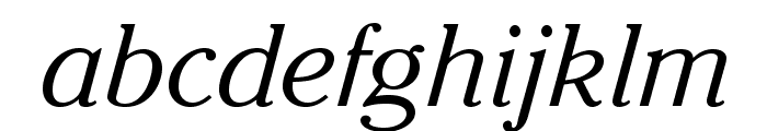 CheltenhamStd-LightItalic Font LOWERCASE