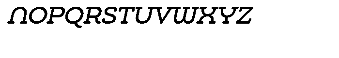 Chennai Slab Medium Oblique Font UPPERCASE