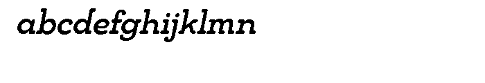 Chennai Slab Medium Oblique Font LOWERCASE