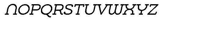 Chennai Slab Oblique Font UPPERCASE