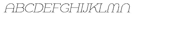 Chennai Slab Thin Oblique Font UPPERCASE